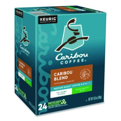 Caribou Coffee Caribou Blend Decaf Coffee K-Cups, 24/Box (6995) GMT6995