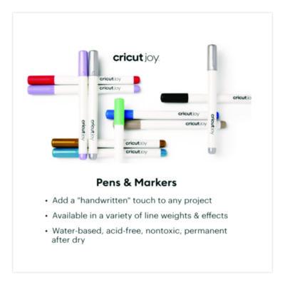 Cricut Joy Porous Point Pen, Stick, Fine 0.4 mm, Assorted Ink Colors, White Barrel, 30/Set (CCU2008801) CCU2008801