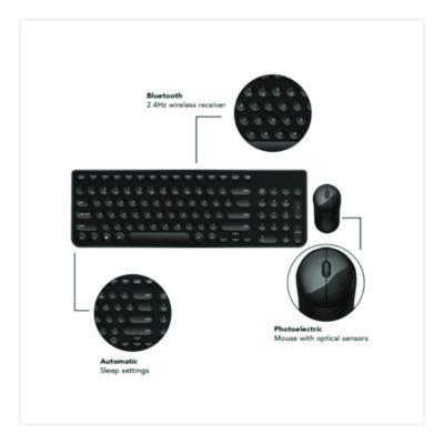 OTM Essentials Pro Wireless Keyboard & Optical Mouse Combo, 2.4 GHz Frequency, Black (CELROBB3WBK) CELROBB3WBK