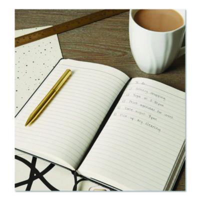 Markings by C.R. Gibson Bonded Leather Journal, 1-Subject, Narrow Rule, Black Cover, (240) 8.25 x 5 Sheets (CGBMJ54791) CGBMJ54791