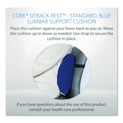 Core Products Sitback Standard Lumbar Back Support , 13 X 14, Blue (COE400NAVY) COE400NAVY