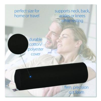 Core Products Foam Roll Positioning Pillow, Standard, 13.5 X 3.75, Black (COEROL314) COEROL314