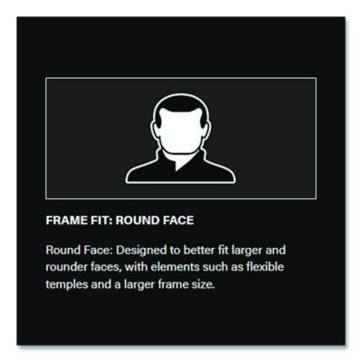 Bouton Adversary Optical Safety Glasses, Scratch-Resistant, Light Blue Lens, Black Frame (BOU250280003) BOU250280003