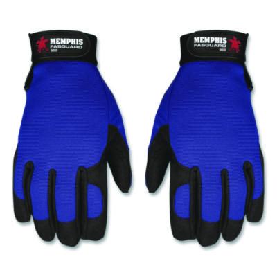 MCR Safety Clarino Synthetic Leather Palm Mechanics Gloves, Blue/black, X-Large (CRW900XL) CRW900XL