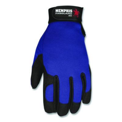 MCR Safety Clarino Synthetic Leather Palm Mechanics Gloves, Blue/black, X-Large (CRW900XL) CRW900XL