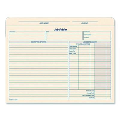 Adams Pre-Printed Heavy-Duty Reinforced File Pocket, 2" Expansion, Letter Size, Manila, 15/Pack (ABF9294E) ABF9294E