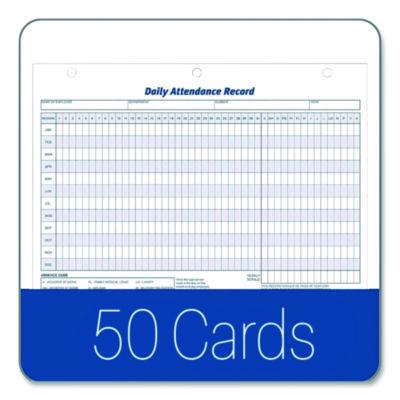 Adams Attendance Records, One Part (No Copies), 11 x 8.5, 50 Forms Total (ABF9493) ABF9493