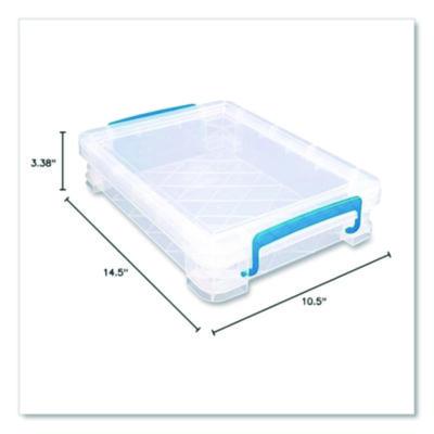 Advantus Super Stacker File And Document Box, Letter Files, 10.5 X 14.5 X 3.38, Translucent White (AVT36873) AVT36873