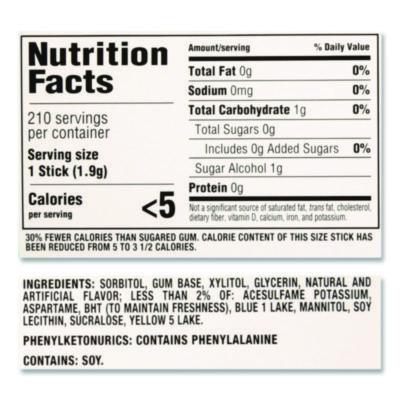 Trident Sugar-Free Gum, Spearmint, 14 Sticks/pack, 12 Packs/box (CDBMOZ01106) CDBMOZ01106