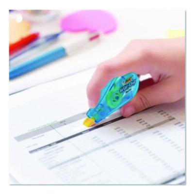 BIC Wite-Out Brand Mini Correction Tape, Non-Refillable, 0.2" x 26.2 ft, Assorted (BICWOTM11) BICWOTM11