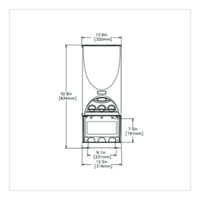 BUNN iMIX Silver Series Dispenser, Black (BUN11482) BUN11482