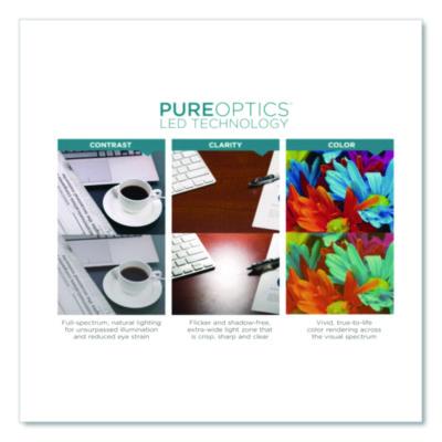 BLACK DECKER LED Desk Lamp, White/Wood (BOSVLED1818BD) BOSVLED1818BD