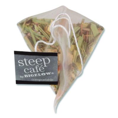 Bigelow Steep Cafe Organic Herbal Tea, Lemon Ginger, 50 Bags/carton (BTCRCB19968) BTCRCB19968
