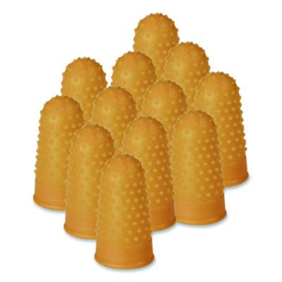 COSCO Fingertip Pads, Size 13, Extra Large, Amber, 12/pack (CSC098199) CSC098199