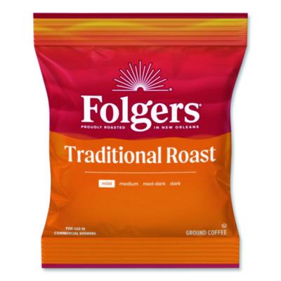 Folgers Ground Coffee Fraction Packs, Traditional Roast, 2oz, 42/Carton (63006) FOL63006
