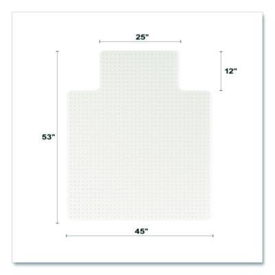 deflecto Oceanmat Carpet Chair Mat, 45 x 53, Lipped, Clear (DEFCM1K232OCB) DEFCM1K232OCB
