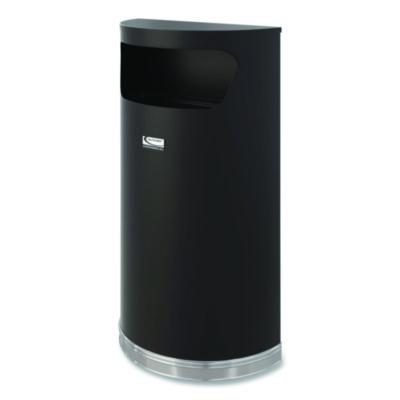 Suncast Commercial® Half Round Metal Trash Can