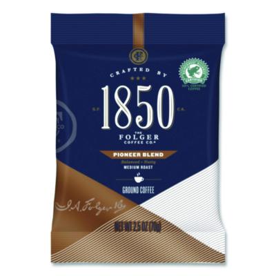 1850 Coffee Fraction Packs, Pioneer Blend, Medium Roast, 2.5 oz Pack, 24 Packs/Carton (21511) FOL21511