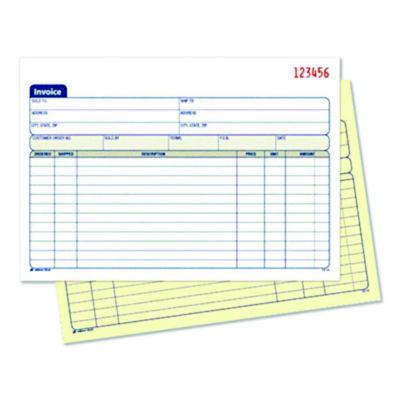 Adams Two-Part Invoice Book, Two-Part Carbonless, 5.56 x 8.44, 50 Forms Total (ABFDC5840) ABFDC5840