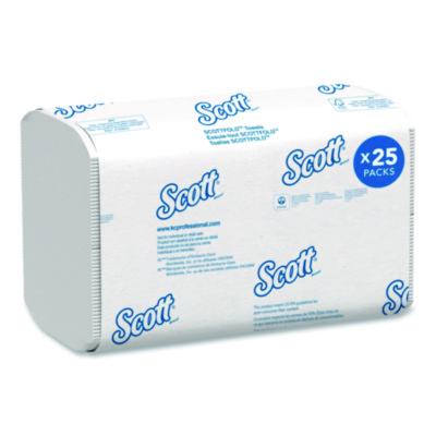 Scott Essential Low Wet Strength Multi-Fold Towels, 1-Ply, 9.4 x 12.4, White, 175/Pack, 25 Packs/Carton (45957) KCC45957
