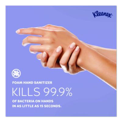 Kleenex Ultra Moisturizing Foam Hand Sanitizer, 1.5 oz Pump Bottle, Unscented (34604 CT) KCC34604