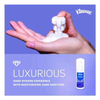 Kleenex Ultra Moisturizing Foam Hand Sanitizer, 1.5 oz Pump Bottle, Unscented (34604 CT) KCC34604