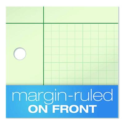 Ampad Evidence Engineer%27s Computation Pad, Cross-Section Quadrille Rule (5 Sq/in, 1 Sq/in), 100 Green-Tint 8.5 X 11 Sheets (AMP22142) AMP22142