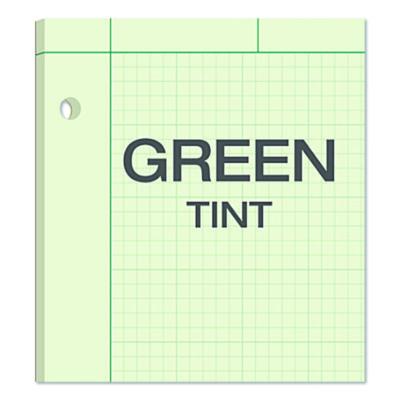 Ampad Evidence Engineer%27s Computation Pad, Cross-Section Quadrille Rule (5 Sq/in, 1 Sq/in), 100 Green-Tint 8.5 X 11 Sheets (AMP22142) AMP22142