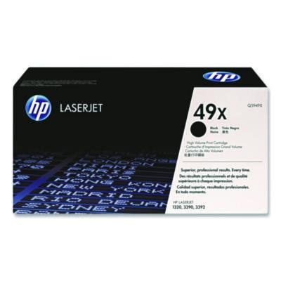 HP 49X, (Q5949X) High-Yield Black Original LaserJet Toner Cartridge HEWQ5949X
