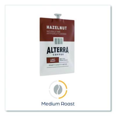 Alterra Coffee Freshpack Pods, Hazelnut, Medium Roast, 0.23 oz, 100/Carton (MDRA185) MDKMDRA185