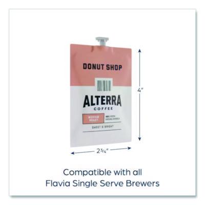 Alterra Coffee Freshpack Pods, Donut Shop Blend, Medium Roast, 0.28 oz, 100/Carton (MDRA200) MDKMDRA200