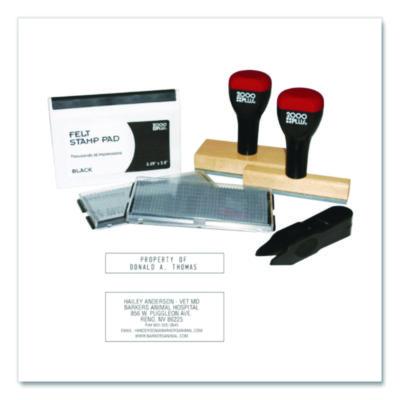 COSCO 2000PLUS Custom Stamp Kit, Black Ink (COS030968) COS030968