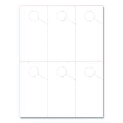 Blanks/USA Micro-Perforated Parking Pass, 110 lb Index Weight, 8.25 x 11, White, 6 Passes/Sheet, 50 Sheets/Pack (BLA06057SWH) BLA06057SWH