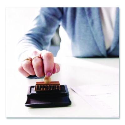 COSCO 2000 Plus One-Color Felt Stamp Pad, #2, 6.25" X 3.5", Black (CSC090407) CSC090407