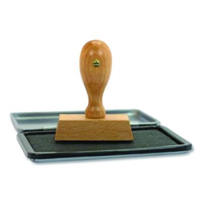 COSCO 2000 Plus One-Color Felt Stamp Pad, #2, 6.25" X 3.5", Black (CSC090407) CSC090407