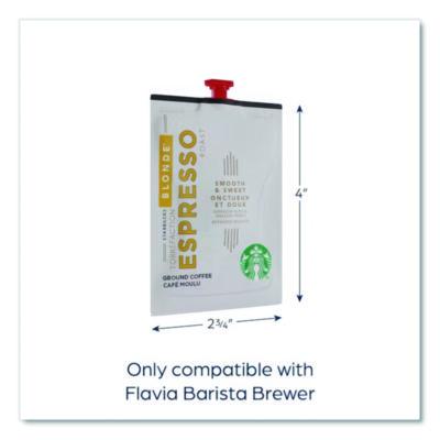 Starbucks Flavia Coffee Freshpacks, Blonde Espresso, 0.25 Oz Freshpack, 72/carton (SBKMDR00219) SBKMDR00219