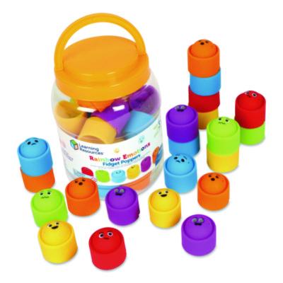 Learning Resources® Rainbow Emotion Fidget Popper Classroom Set