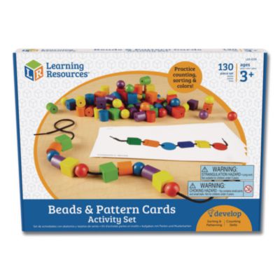 Learning Resources® Beads and Pattern Card Set