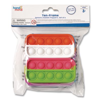 hand2mind® Ten-Frame Sensory Bubble Poppers