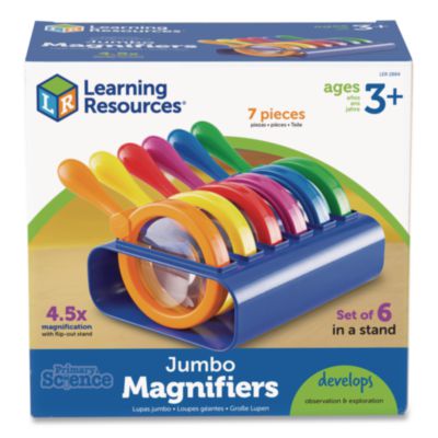 Learning Resources® Primary Science® Jumbo Magnifiers with Stand