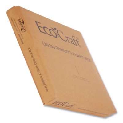 Bagcraft Ecocraft Grease-Resistant Paper Wraps And Liners, Natural, 12 X 12, 1,000/box, 5 Boxes/carton (BGC300897) BGC300897