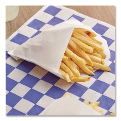 Bagcraft French Fry Bags, 4.5" x 2" x 3.5", White, 2,000/Carton (BGC450003) BGC450003