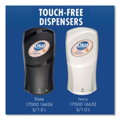 Dial Professional Fit Universal Touch Free Dispenser, 1 L, 4 X 5.4 X 11.2, Slate, 3/carton (16626) DIA16626