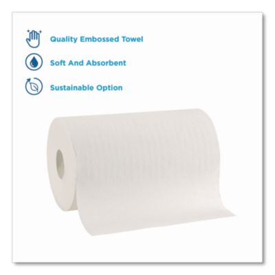 Georgia Pacific Blue Ultra 9" Paper Towel Rolls, White, 6 Rolls/Carton (26610) GPC26610