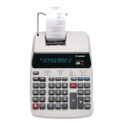 Canon P170-DH-3 Printing Calculator, Black/Red Print, 2.3 Lines/Sec (2204C001) CNM2204C001