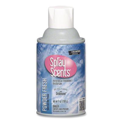 Chase Products Champion Sprayon SPRAYScents Metered Air Freshener Refill, Powder Fresh, 7 oz Aerosol Spray, 12/Carton (CHP5185) CHP5185