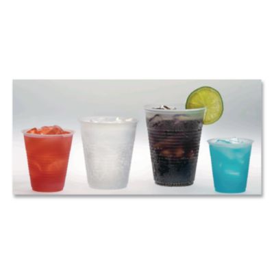 Fabri-Kal RK Crisscross Cold Drink Cups, 3 oz, Clear, 100 Bag, 25 Bags/Carton (RK3) FABRK3