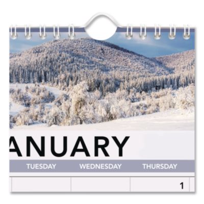 AT-A-GLANCE Landscape Monthly Wall Calendar, Landscapes Photography, 12 x 12, White/Multicolor Sheets, 12-Month (Jan to Dec): 2025 (AAG88200) AAG88200