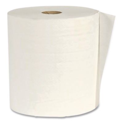 American Paper Converting Hardwound Paper Towel Roll, Eco Green Paper, 1-Ply, 7.88" x 800 ft, White, 6/Carton (EN80166) APAEN80166