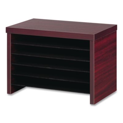 Alera Valencia Series Under-Counter File Organizer, 6 Sections, 15.75" x 9.88" x 10.88", Mahogany (ALEVA316012MY) ALEVA316012MY